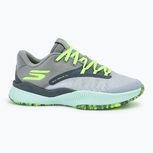 SKECHERS SKX Nexus scarpe da basket da uomo, carbone/verde