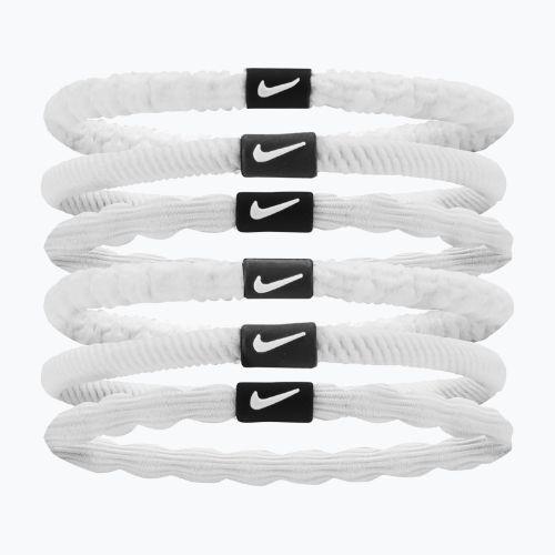 Elastici per capelli Nike Flex 6 pezzi bianco/nero/bianco