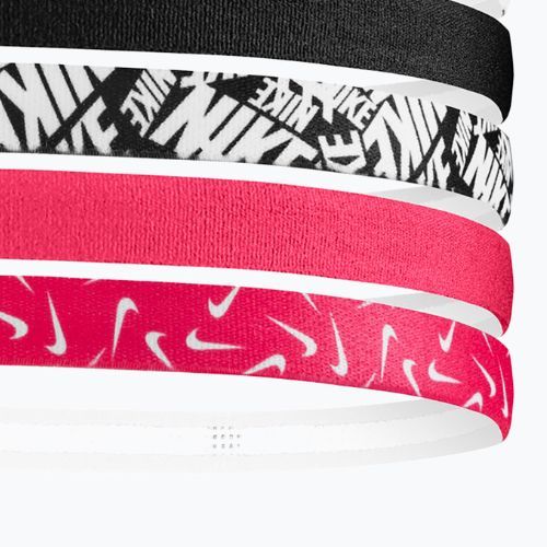 Fasce Nike stampate 6 pezzi bianco/rosa/ nero