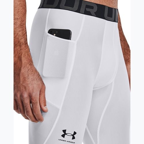 Leggings da allenamento Under Armour HeatGear bianco/nero per uomo