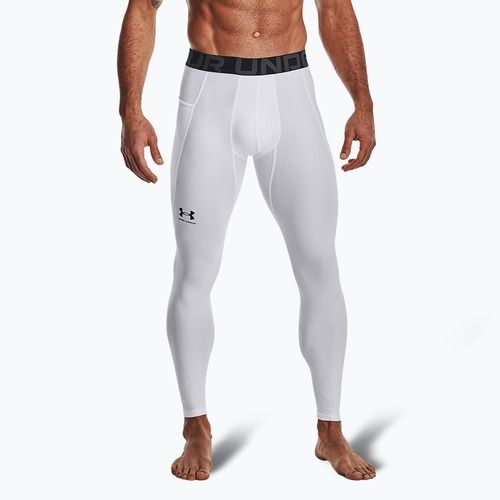 Leggings da allenamento Under Armour HeatGear bianco/nero per uomo