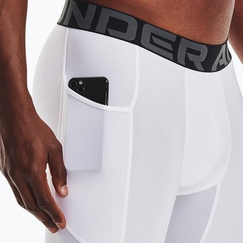 Pantaloncini lunghi Under Armour HG Armour da uomo bianco/nero