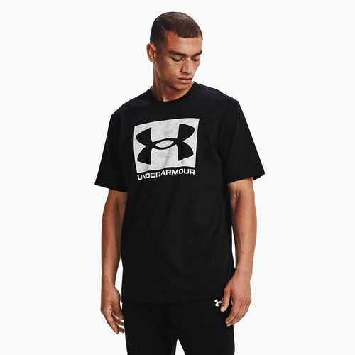 Maglietta da allenamento Under Armour ABC Camo Boxed Logo nero/bianco da uomo