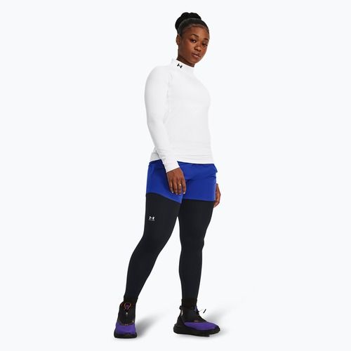 Leggings da allenamento Under Armour ColdGear Authentics da donna, nero/bianco