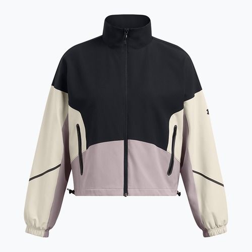 Giacca Under Armour da donna Unstoppable nero/bianco intenso/grigio scuro