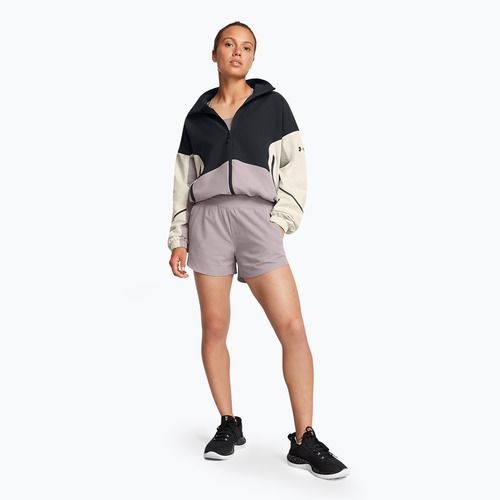 Giacca Under Armour da donna Unstoppable nero/bianco intenso/grigio scuro