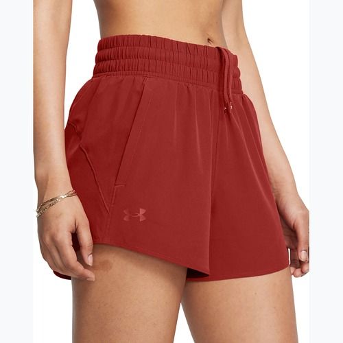 Pantaloncini Under Armour Vanish 3in arancione terra/arancione terra da donna