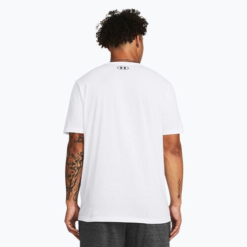 Maglietta Under Armour Sportstyle Logo Update da uomo, bianco/nero