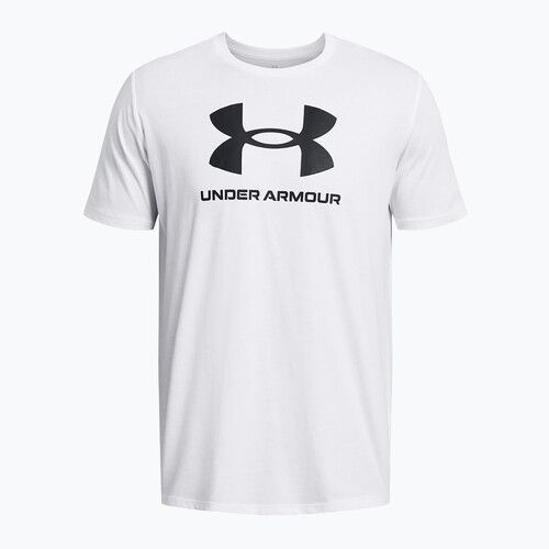 Maglietta Under Armour Sportstyle Logo Update da uomo, bianco/nero