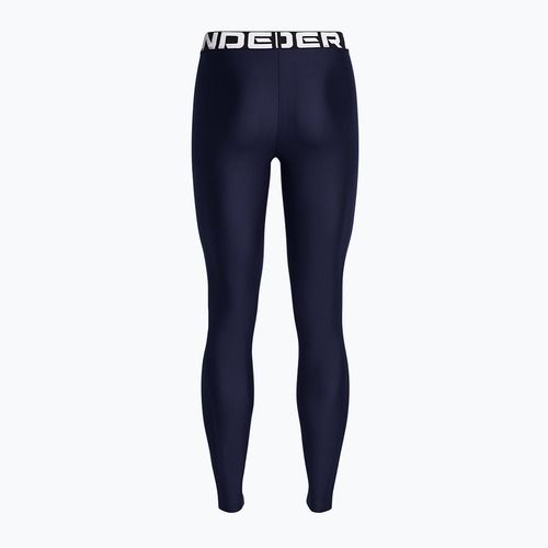 Leggings Under Armour HeatGear da donna mezzanotte marina/bianco