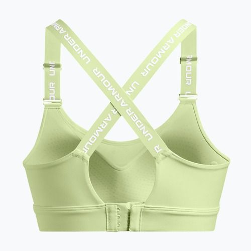 Reggiseno da allenamento Under Armour Infinity High 2.0 retro verde/bianco