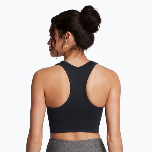 Reggiseno da allenamento Under Armour Vanish Seamless Mid Branded nero/bianco