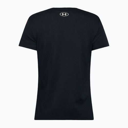 Maglietta da allenamento Under Armour Project Rock HW da donna, nero/argento