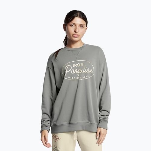 Felpa da donna Under Armour Project Rock HWT Crew verde argilla/nero
