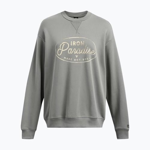 Felpa da donna Under Armour Project Rock HWT Crew verde argilla/nero