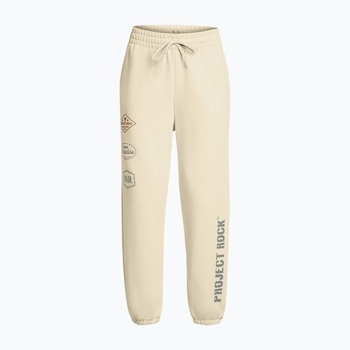 Pantaloni da allenamento Under Armour Project Rock HWT Pnt silt / clay green da donna