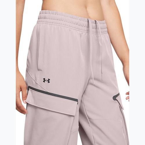 Pantaloni Under Armour Unstoppable Cargo da donna grigio tetra / nero