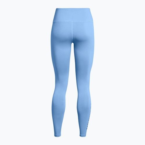 Under Armour Campus Graphic - leggings da allenamento da donna blu horizon/blu tech/bianco