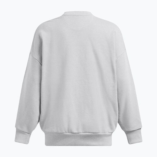 Under Armour felpa donna Icon Heavyweight Terry Oversized Crew mod grigio/verde bosco