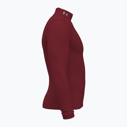Under Armour Elite Mock CG da uomo a maniche lunghe cardinale/argento metallico