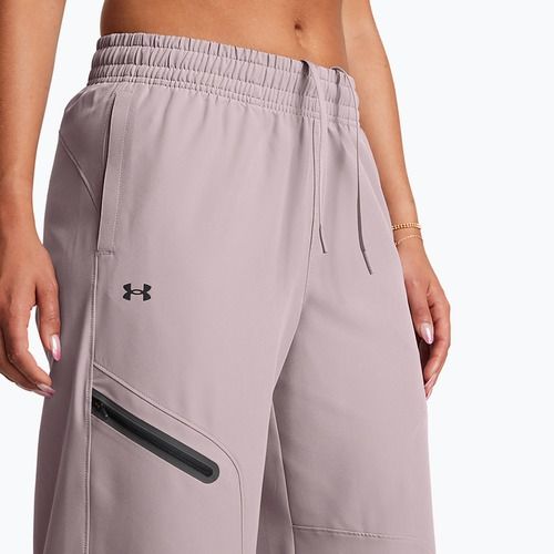 Pantaloni Under Armour donna Unstoppable Woven Wide Leg tetra grigio/nero