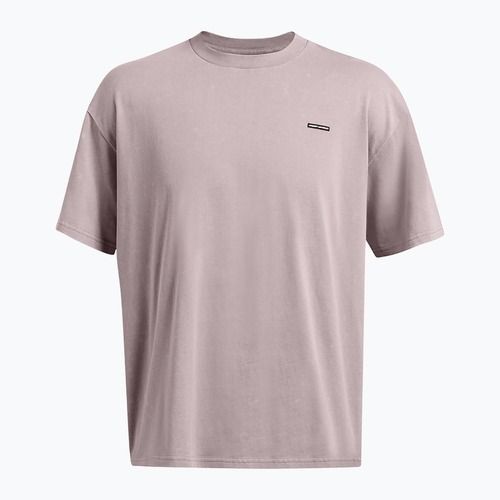 Maglietta Under Armour da uomo HW OS Logo Wash tetra grigio/bianco