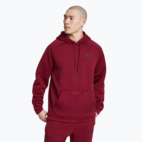 Felpa da uomo Under Armour Fleece Pro Kangra HD cardinale/nero