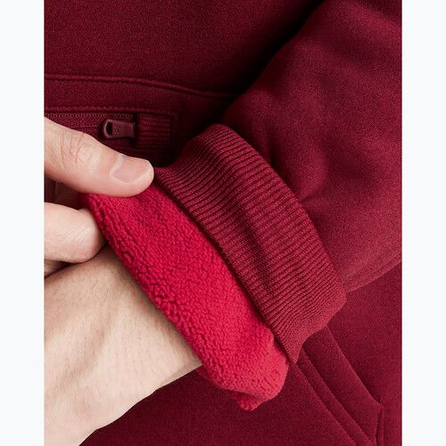 Felpa da uomo Under Armour Fleece Pro Kangra HD cardinale/nero
