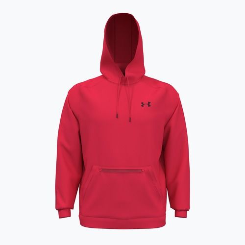 Felpa da uomo Under Armour Fleece Pro Kangra HD racer rosso/nero