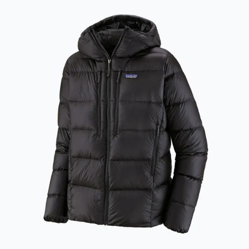 Felpa con cappuccio da uomo Patagonia Fitz Roy Down Hoody nero