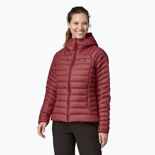 Felpa con cappuccio Patagonia Down da donna, rosso ossido
