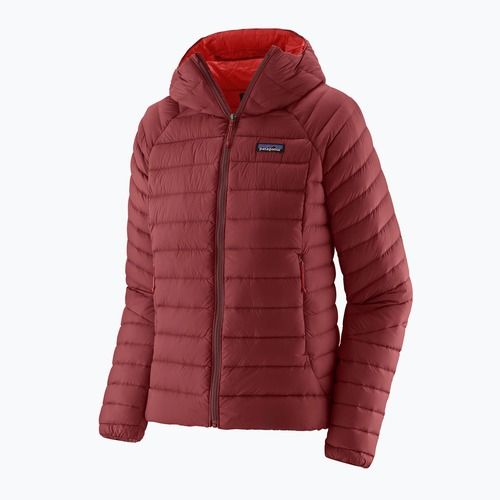 Felpa con cappuccio Patagonia Down da donna, rosso ossido