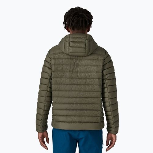 Giacca Patagonia Down Sweater Hoody verde ago di pino da uomo