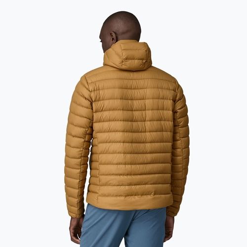Uomo Patagonia Down Sweater Hoody giacca rapotor marrone