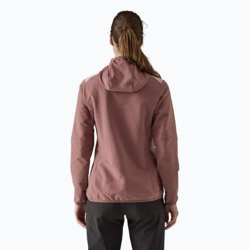 Giacca softshell Patagonia donna R2 CrossStrata Hoody malva dulse