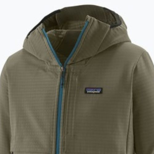 Felpa Patagonia R1 TechFace Hoody da uomo basin green