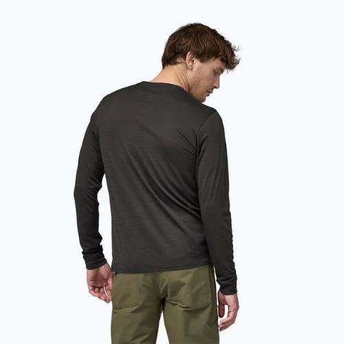 Patagonia Cap Cool Merino Blend Longsleeve nero da uomo