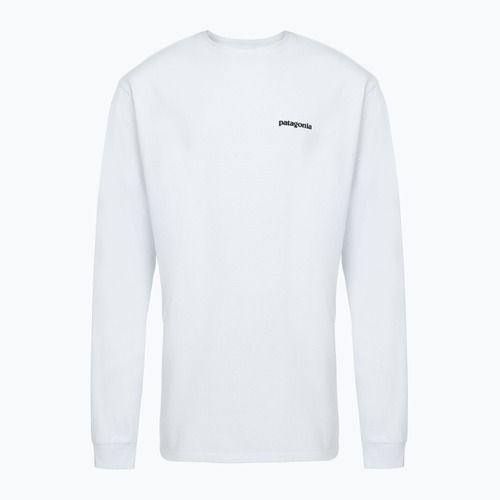 Patagonia P-6 Logo Responsibili Longsleeve uomo bianco