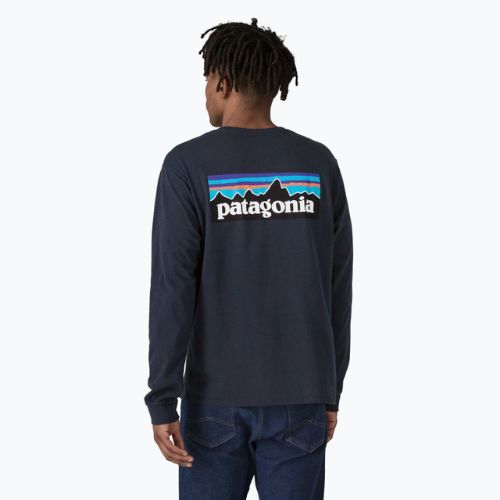 Patagonia P-6 Logo Responsibili Longsleeve uomo nuovo navy