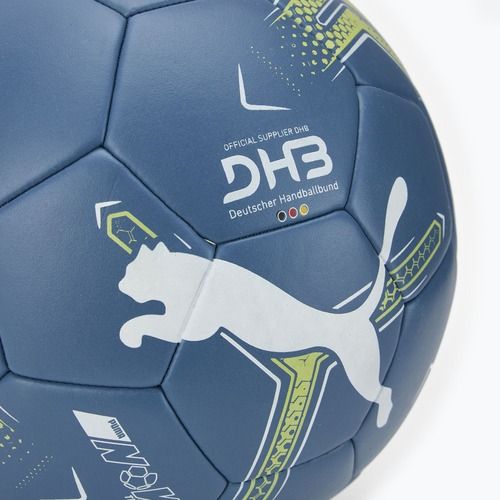 PUMA Nova Training orizzonte blu / puma bianco / mela frizzante pallamano dimensioni 3