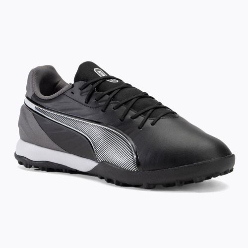 PUMA King Match TT scarpe da calcio puma nero/puma bianco/grigio scuro freddo