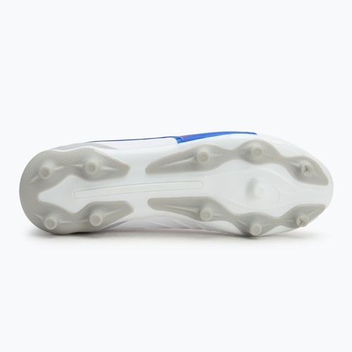 PUMA King Match FG/AG Jr scarpe da calcio per bambini puma bianco/bluemazing/grigio chiaro/tramonto