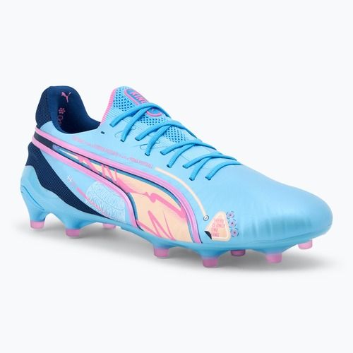 PUMA King Ultimate Vol. Up FG/AG scarpe da calcio blu luminoso
