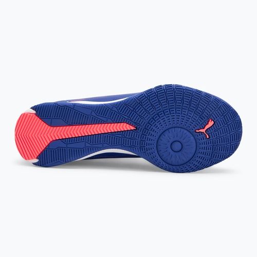 Scarpe da calcio PUMA Ultra 5 Match It + Mid Jr da bambino lapislazzuli/puma bianco/tramonto