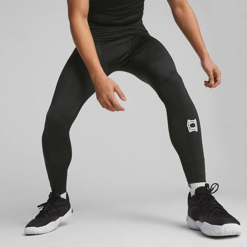 Leggings da basket da uomo PUMA Hoops Team Full Baselayer puma nero