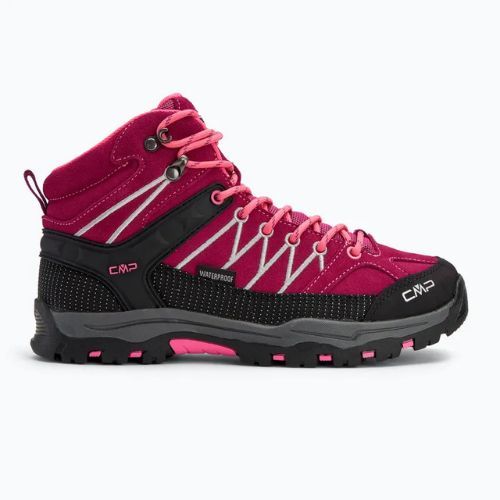 Scarponi da trekking junior CMP Rigel Mid berry / rosa fluo