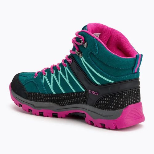 Scarponi da trekking junior CMP Rigel Mid lago / rosa fluo