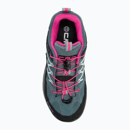 Scarponi da trekking CMP per bambini Rigel Low Wp verde minerale / viola fluo