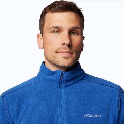 Felpa in pile Columbia Klamath Range II HZ blu montagna da uomo