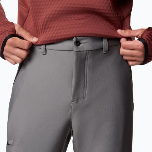 Pantaloni Columbia Vast Canyon Softshell da uomo grigio città